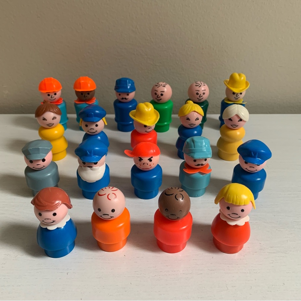 Vintage Fisher-Price Little People Bundle of 20 Figures